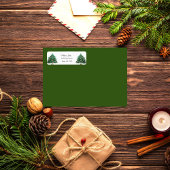 groen kerstboomfeestlabel etiket