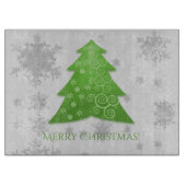 Groen kerstboomknipbord snijplank (Voorkant)