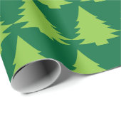 Groen kerstboompatroon cadeaupapier (Rol Hoek)