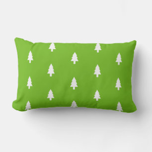 Groen kerstboompatroon kussen