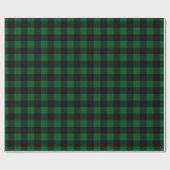 Groen kerstritssluitpapier met tartan cadeaupapier (Vlak)