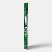 Groen kerstsneeuwvlokpatroon met tien taai xtreme Case-Mate iPhone case (Achterkant / Rechts)