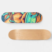 Groen kikkerbord - koude kikkerborden skateboard (Horizontaal)