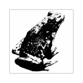 Groen kikkerprofiel Rubberstempel Rubberstempel (Afrduk)