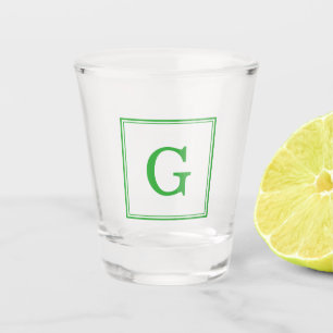 Groen Klassiek Monogram Shot Glas