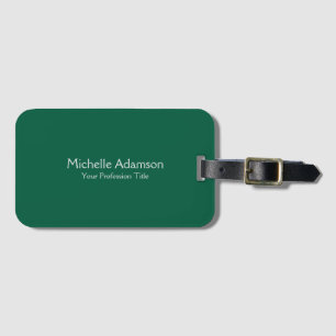 Groen Kleur Professional Plain Modern Bagagelabel