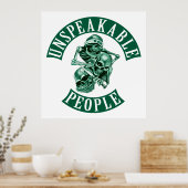 Groen kleuren poster omhoog (Keuken)