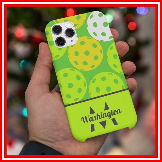Groen Koel Modern Monogram Case-Mate iPhone Case
