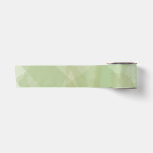 Groen, koel, trendy waterverf abstract patroon lint