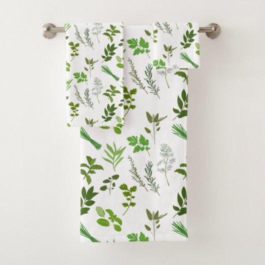 Groen koken Culinaire tuin kruiden Bad Handdoek (Insitu)