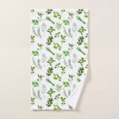 Groen koken Culinaire tuin kruiden Bad Handdoek (Handdoek)