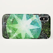 Groen Kompas Edelsteen Strass Gouden Sparkle Case-Mate iPhone Case (Achterkant (horizontaal))