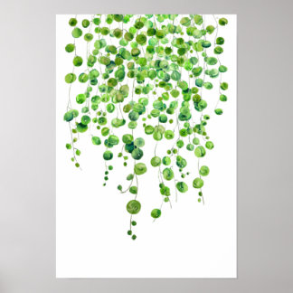 groen koord van waterverf 2020 poster