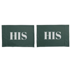 Groen koppel elegant modern gezin rustige decor kussensloop