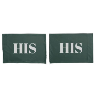 Groen koppel elegant modern gezin rustige decor kussensloop