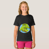 Groen krokodilmeer t-shirt (Voorkant volledig)