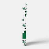 Groen kronkelharten, pom Poms, Megaphone Pattern Case-Mate iPhone Case (Achterkant / Rechts)