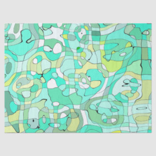 Groen kronkelpapier tissuepapier