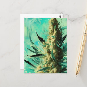 groen kruid briefkaart