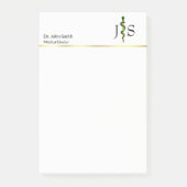 Groen kruidengoud Rood van Asclepius Medical Post-it® Notes (Voorkant)