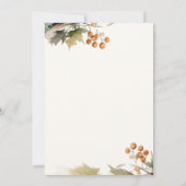 groen laat bladeren bladeren rustiek Thanksgiving  Kaart (Achterkant)