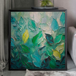 Groen laat getextureerd decoupage papier