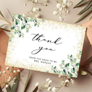 Groen laat goud Vrijgezellenfeest dank u Kaart