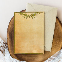 Groen laat stijl briefpapier