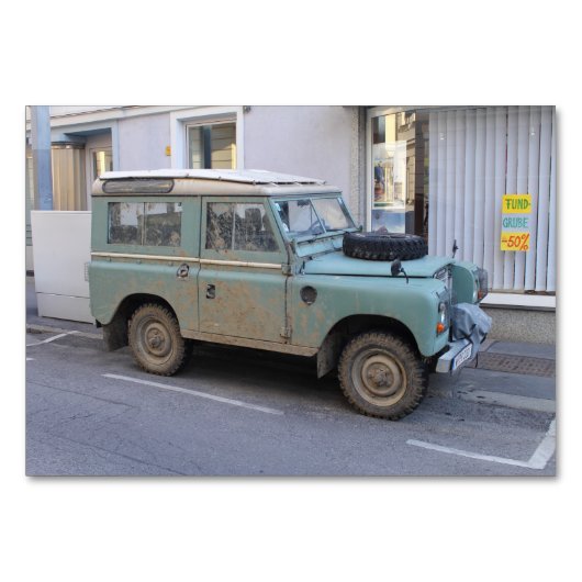 Groen land Rover Kaart (Voorkant)