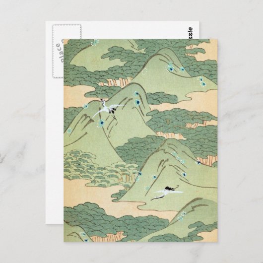 groen landschap briefkaart (Voorkant / Achterkant)