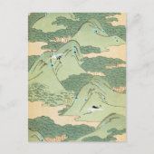 groen landschap briefkaart (Voorkant)