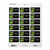 Groen landschap in de startfase etiket (Full Sheet)