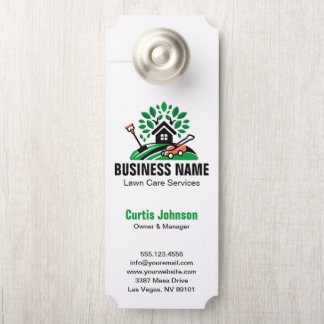 Groen Landschap Logo Huis Boom Grasmaaier Qr Code