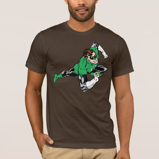 Groen lantaarnblad rechts t-shirt (Voorkant)
