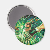 Groen lantaarns schilderen magneet (Voorkant / Achterkant)