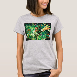 Groen lantaarns schilderen t-shirt