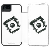 Groen lantaarnspuitsymbool incipio iPhone portemonnee hoesje (Agenda Open)