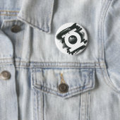 Groen lantaarnspuitsymbool ronde button 5,7 cm (In situ)