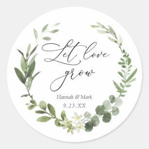 Groen laten groeien Favor Classic Ronde Sticker