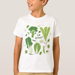 Groen! Leafy Green Vegetables   Cute Veggies T-shirt