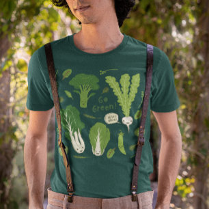 Groen! Leafy Green Vegetables   Cute Veggies T-shirt