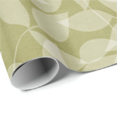 Groen leder Bladeren Bladeren Vertakkerijnpapier Cadeaupapier (Rol Hoek)