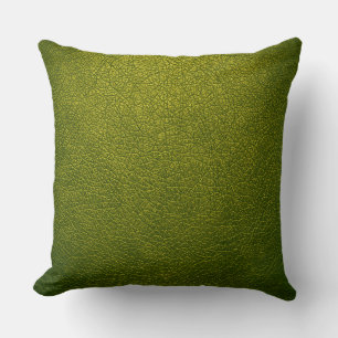 Groen leder kussen