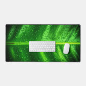 Groen leder met Regendruppels Bureaumat (Keyboard & Muis)