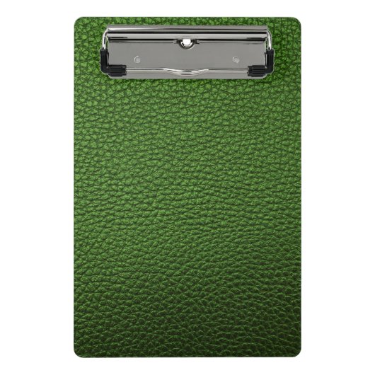 Groen leder mini klembord (Voorkant)