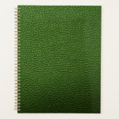 Groen leder planner (Voorkant)