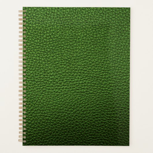 Groen leder planner (Voorkant)