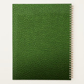 Groen leder planner (Achterkant)