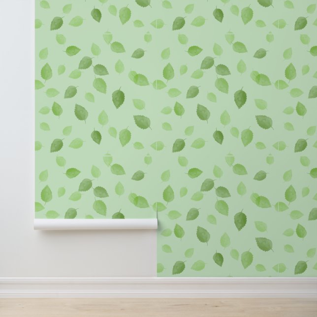 Groen lederen design behang (Applicatie)