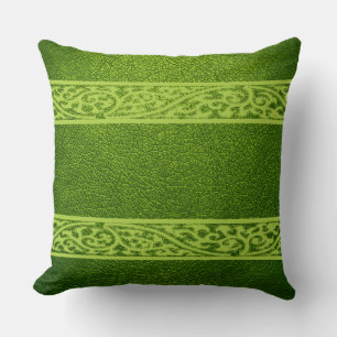 Groen Leer Kussen